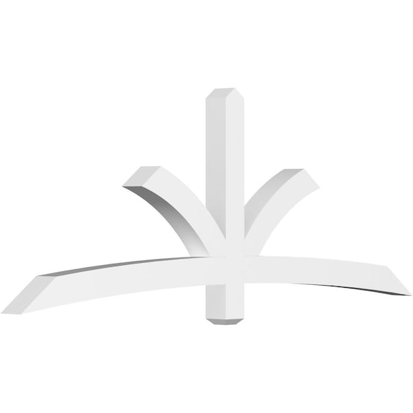 Ekena Millwork Davenport Architectural Grade PVC Gable Bracket, 84"W x 31 1/2"H x 4"D x 4"F, 9/12 Pitch GBP084X32X0404DAV00 - main